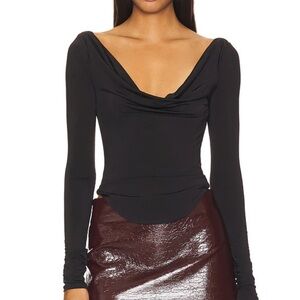 Lovers + Friends Xander Top in Black (New With Tags)